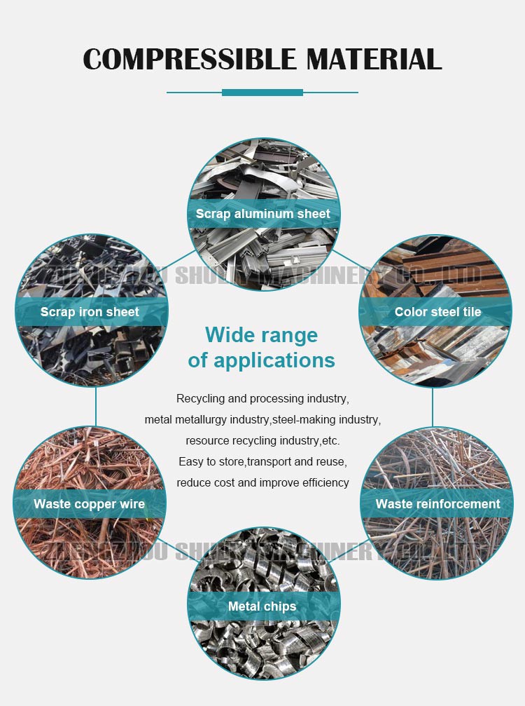 Metal scrap baling press machine Metal scrap baling press machine